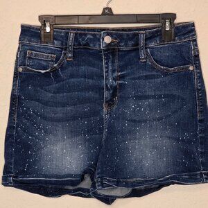 Judy Blue Women's Distressed Paint Splattered Denim Jeans, Size Large